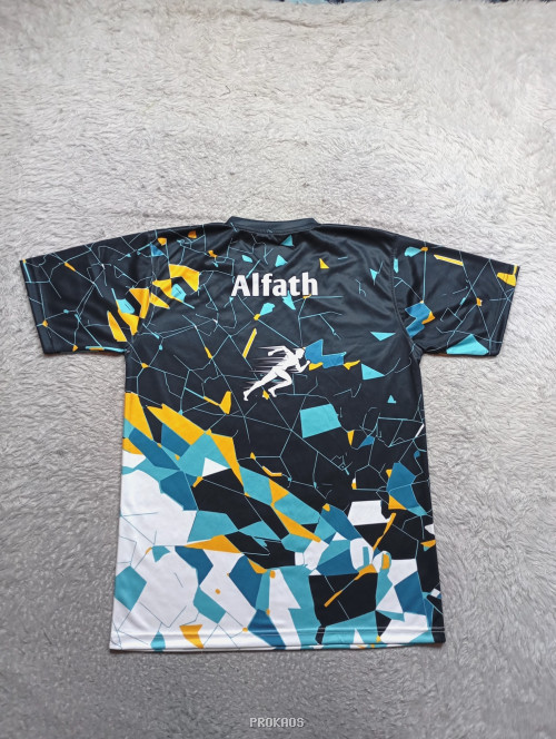 Jersey Lari 'Run for Your Life' dengan Desain Abstrak - Gambar 2