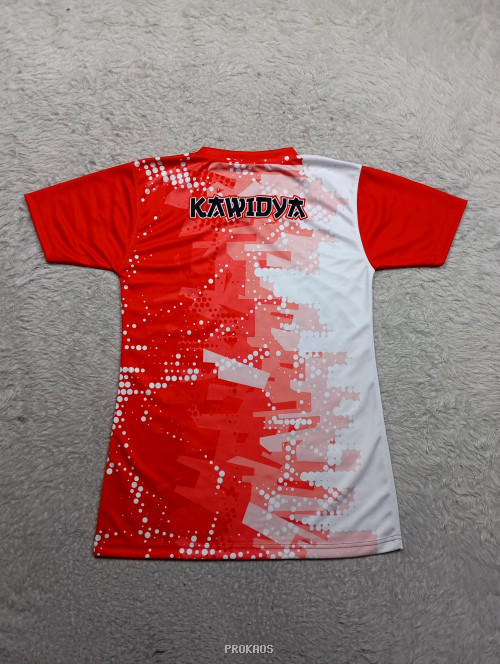 Jersey Merah Putih Indonesia dengan Desain Geometris - Gambar 2