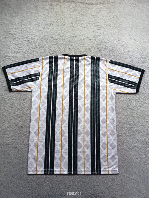 Jersey Sepak Bola Motif Garis Geometris : Putih, Hitam - Gambar 6