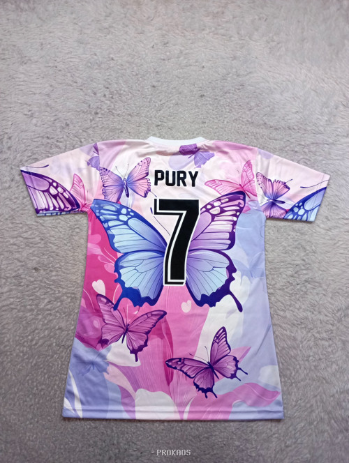 Jersey Motif Kupu-Kupu Merah Putih dengan Lambang Negara - Gambar 2