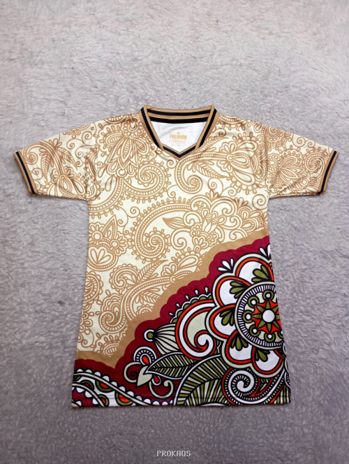 Jersey Motif Paisley & Floral dengan Variasi Warna Cerah - Jersey Custom PROKAOS