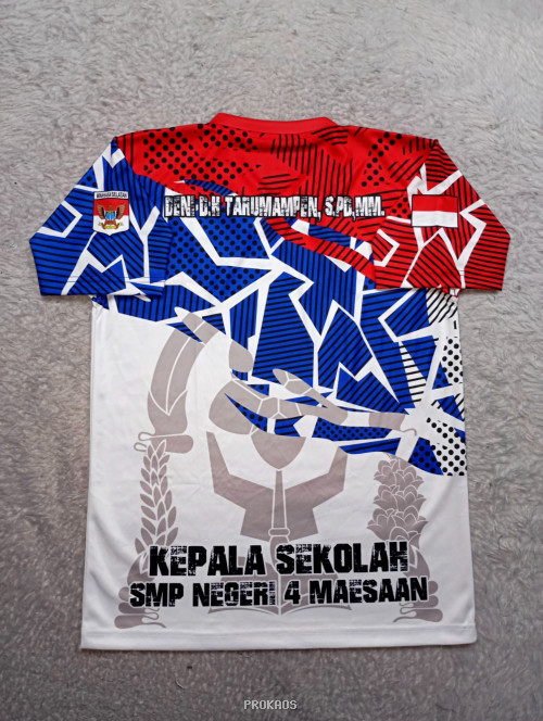 Jersey MPK OSIS: Merah, Biru, Putih dengan Desain Dinamis - Gambar 2