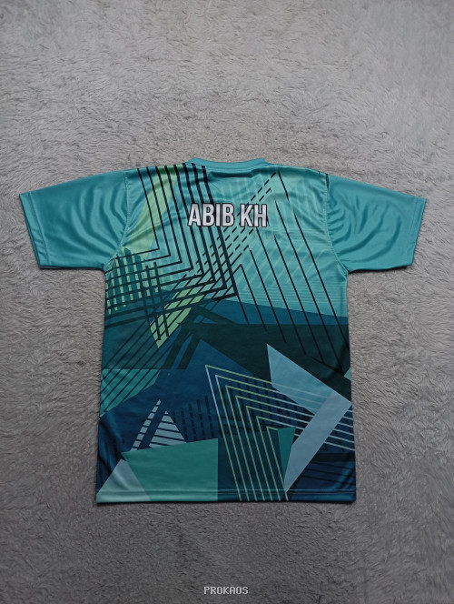 Jersey Olahraga Indonesia: Hijau-Biru Motif Geometris & BNI - Gambar 2