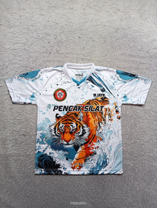 Jersey Pencak Silat dengan Desain Harimau - Jersey Custom PROKAOS