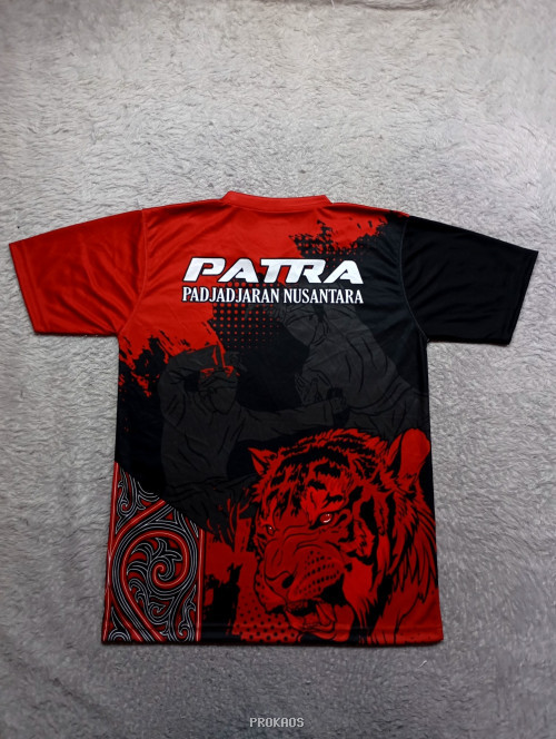 Jersey Pencak Silat: Desain Harimau Merah Hitam - Gambar 2