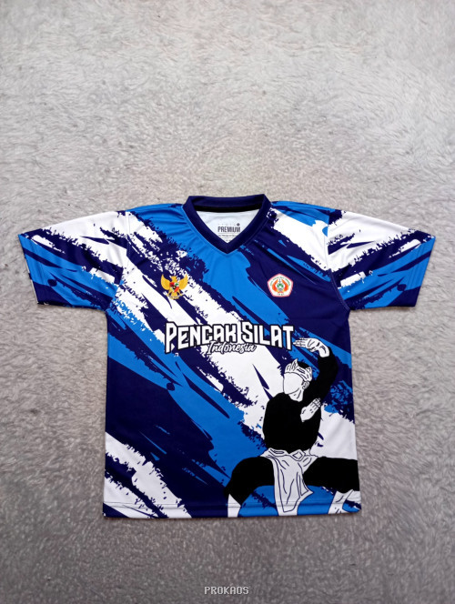 Jersey Pencak Silat Indonesia: Desain Dinamis dengan Motif Abstrak - Jersey Custom PROKAOS
