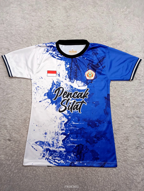 Jersey Pencak Silat: Perpaduan Biru-Putih dengan Logo IPSI - Jersey Custom PROKAOS