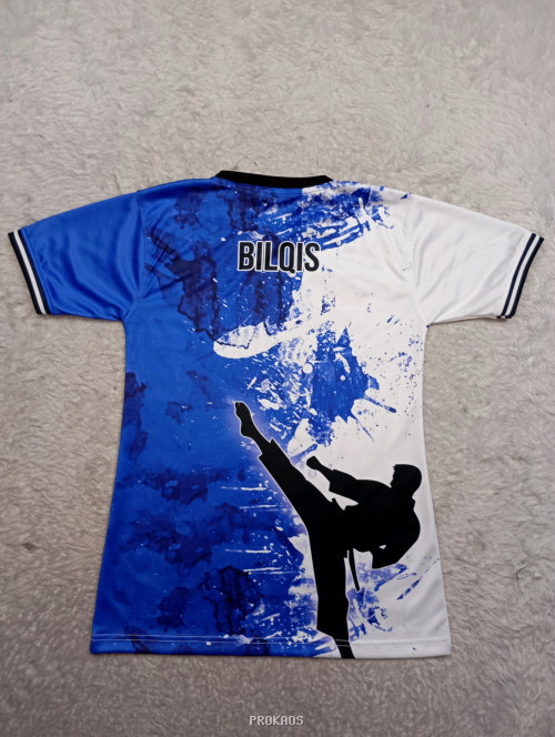 Jersey Pencak Silat: Perpaduan Biru-Putih dengan Logo IPSI - Gambar 2