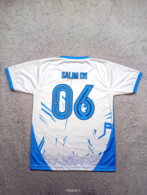Jersey Putih Biru 'Awesome SMPIT Al-Utsmaniyah' - Gambar 2