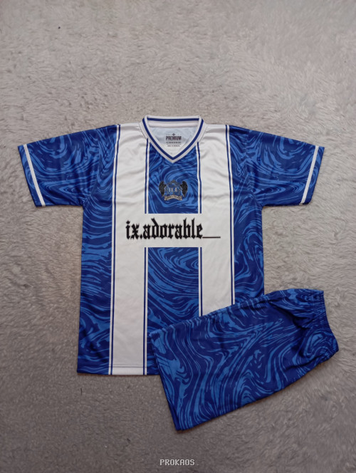 Jersey Sepak Bola Biru Motif Gelombang 'ix.adorable_' - Jersey Custom PROKAOS