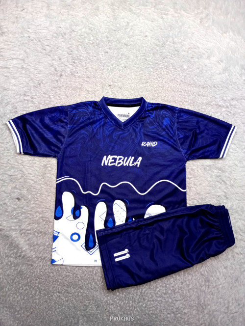 Jersey Sepak Bola Nebula : Biru Navy, Celana Biru Navy - Jersey Custom PROKAOS