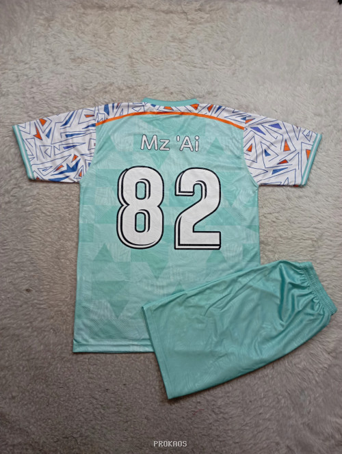 Jersey Sepak Bola Timnas Indonesia: Warna Mint & Motif Geometris - Gambar 2