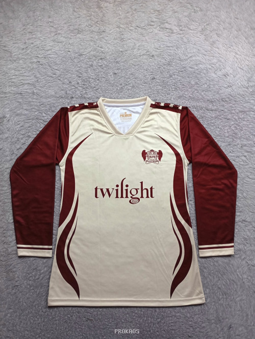 Jersey Sepak Bola Twilight : Krem, Merah Maroon - Jersey Custom PROKAOS