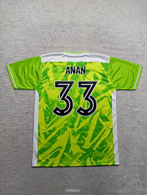 Jersey Siding FC: Hijau-Putih dengan Motif Abstrak dan Lambang - Gambar 2