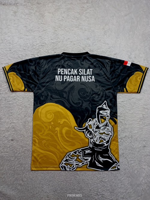Jersey Silat Hitam-Emas 'Akara Niscala Fighter' - Gambar 2
