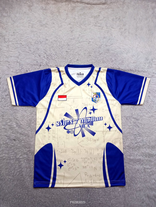 Jersey SMPN 7 Madiun VII A: Warna Cerah dengan Desain Matematika - Jersey Custom PROKAOS