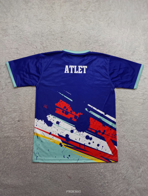 Jersey Taekwondo Biru dengan Desain Dinamis dan Logo - Gambar 2