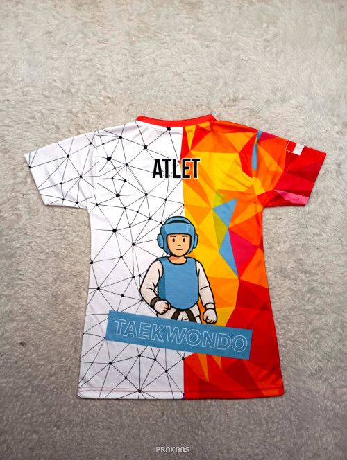 Jersey Taekwondo: Desain Geometris & Ilustrasi Atlet - Gambar 2