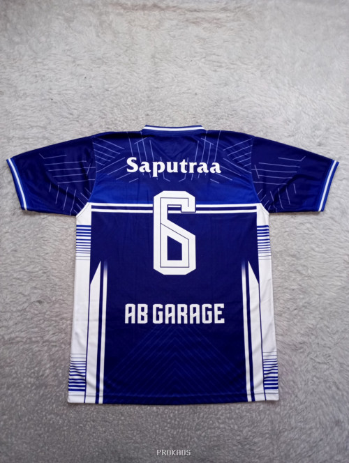 Jersey Voli Biru dengan Nomor 6 dan Logo PBVSI - Gambar 2