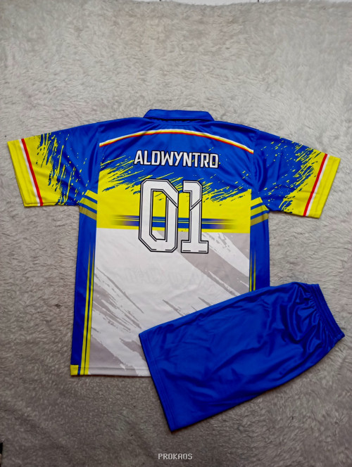 Jersey Voli Biru-Kuning 'Garuda Labuhan Lombok' - #01 - Gambar 2