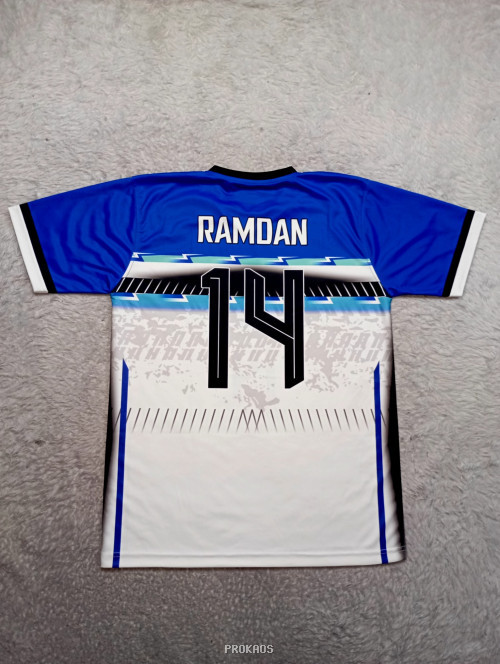 Jersey Voli Biru Putih #14: Desain Sportif & Dinamis - Gambar 2