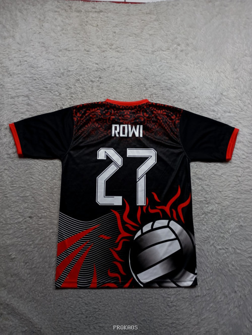 Jersey Voli Nasional Indonesia: Hitam, Merah, & Garuda - Gambar 2