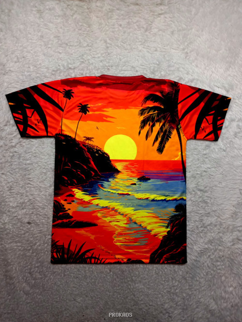 Jersey Lari Pagi: Sunset Pantai Tropis yang Memukau - Gambar 2