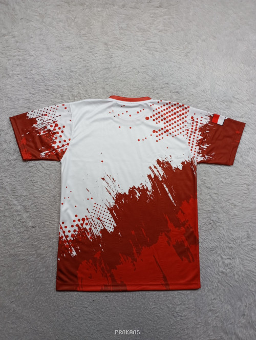 Kaos Merah Putih Dirgahayu Indonesia: Desain Splatter - Gambar 2